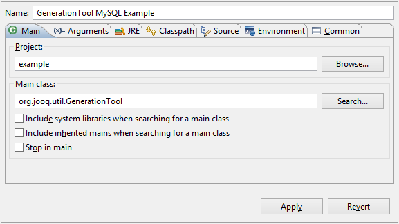 Eclipse configuration